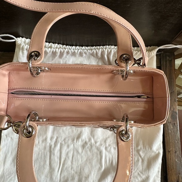 Dior Patent Cannage Medium Lady Dior Pink-COA included - Picture 3 of 16